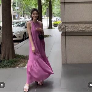 From Korea 🇰🇷 Summer pink long dress